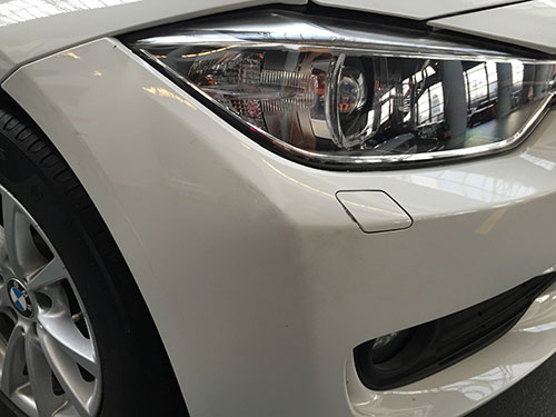 After Car scratch repair