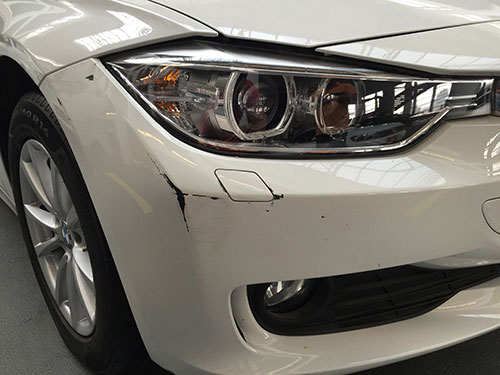 Before Car scratch repair